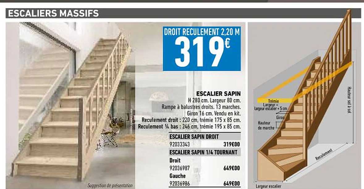Escalier Sapin
