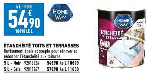 étanchéité toits et terrasses home way