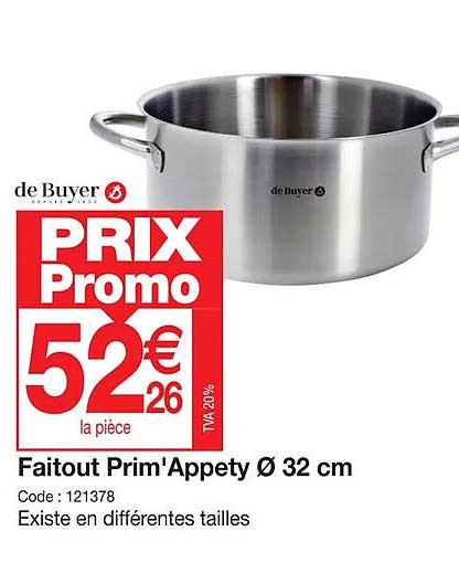 Faitout Prim'appety ø 32 Cm