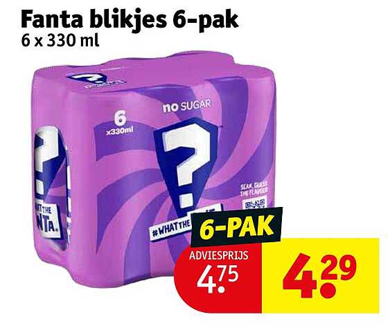 Fanta Blikjes 6-pak