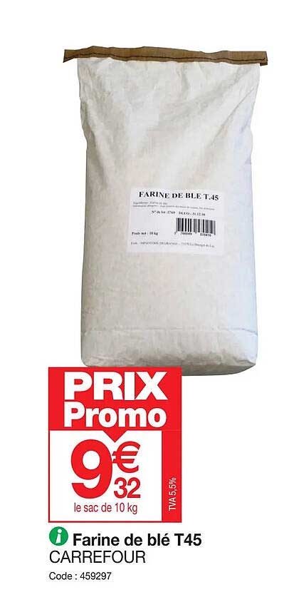 farine de blé t45 carrefour