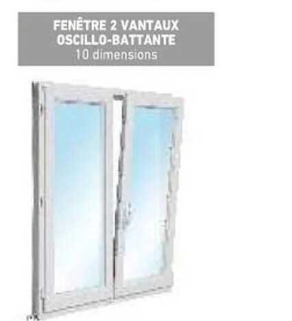 fenêtre 2 vantaux oscillo-battante