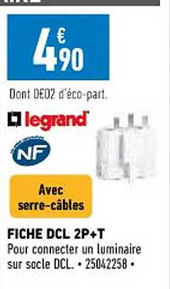 fiche dcl 2p+t legrand