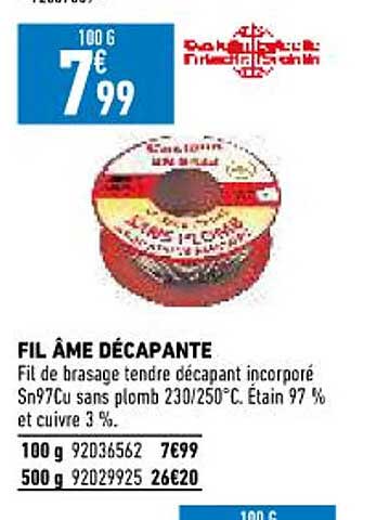fil âme décapante