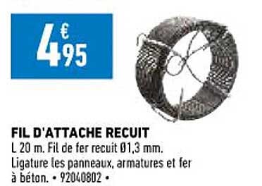 fil d'attache recuit