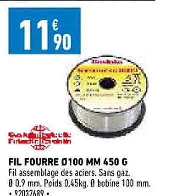 fil fourre ø100 mm 450 g