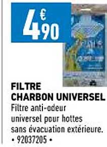 Filtre Charbon Universel