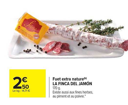 fuet extra nature la finca del jamón
