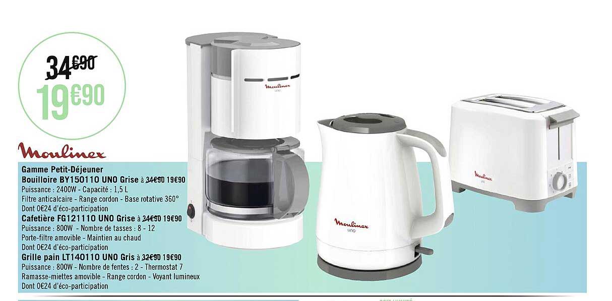 gamme petit-déjeuner  moulinex