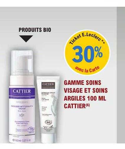 Gamme Soins Visage Et Soins Argiles 100ml Cattier