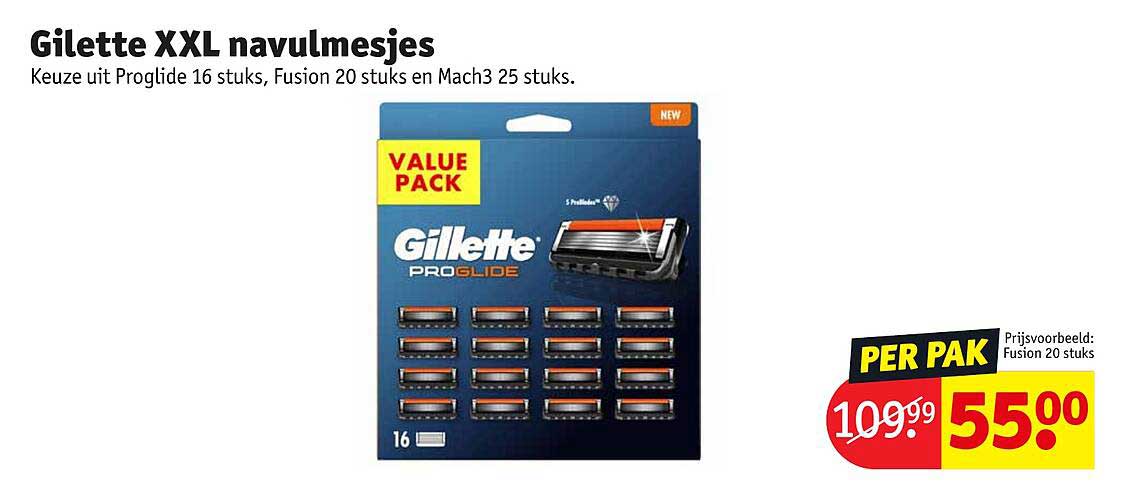 Gillette Xxl Navulmesjes