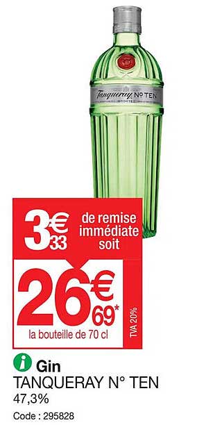 gin tanqueray n° ten