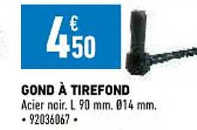 gond à tirefond
