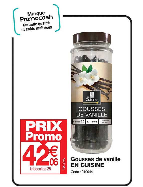 gousse de vanille en cuisine