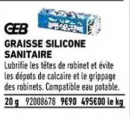 graisse silicone sanitaire geb