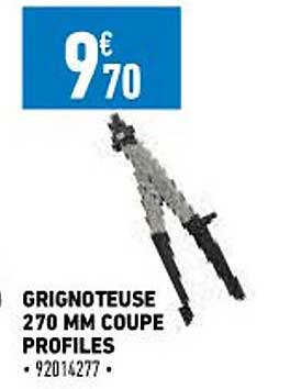 grignoteuse 270 mm coupe profiles