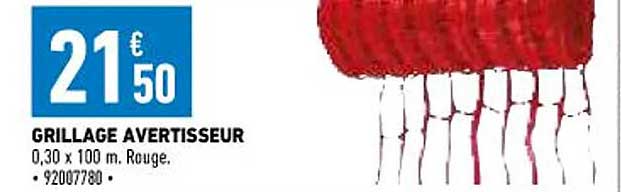 grillage avertisseur