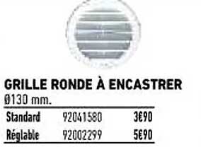 Grille Ronde à Encastrer