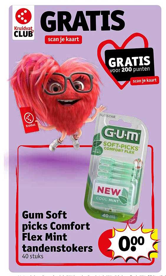 gum soft picks comfort flex mint tandenstokers