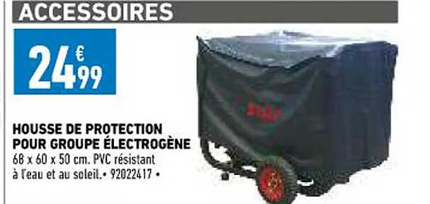 housse de protection pour groupe électrogène