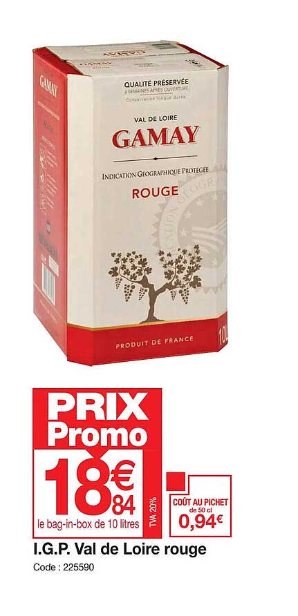 i.g.p. val de loire rouge