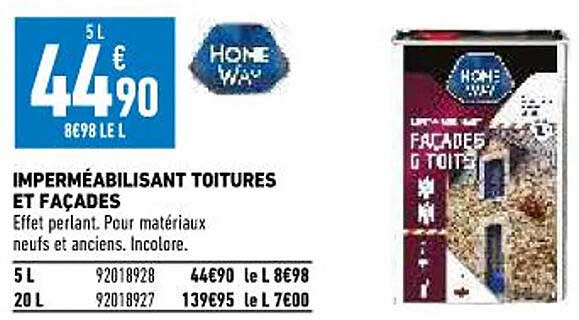 Imperméabilisant Toitures Et Façades Home Way