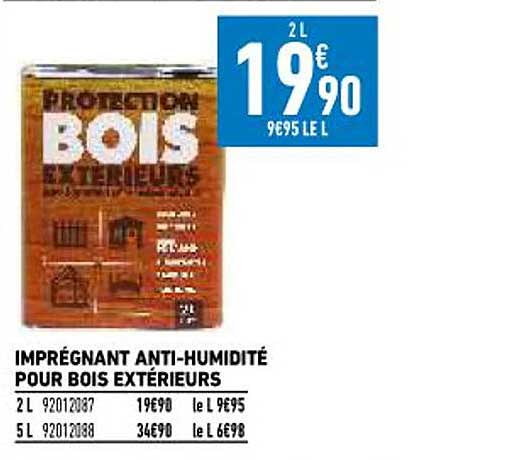 imprégnant anti-humidité pour bois extérieurs