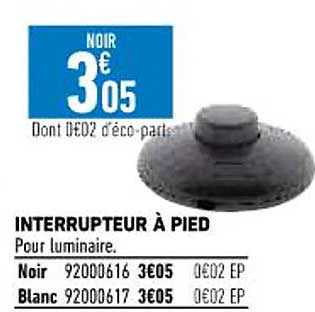 Interrupteur à Pied