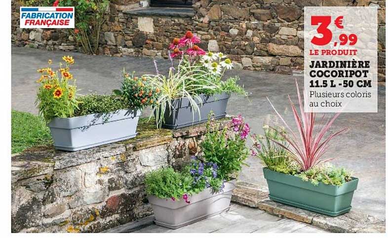 jardinière cocoripot 11.5l - 50 cm