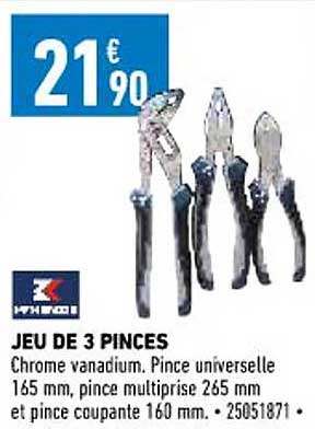 Jeu De 3 Pinces Mc Kenzie