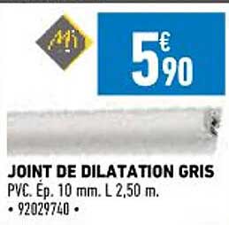 joint de dilatation gris