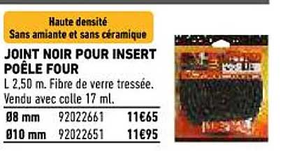 Joint Noir Pour Insert Poêle Four