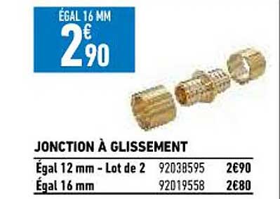 jonction à glissement