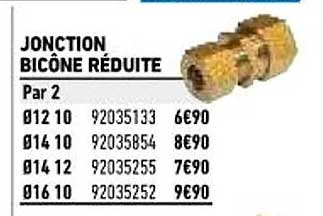 jonction bicône réduite