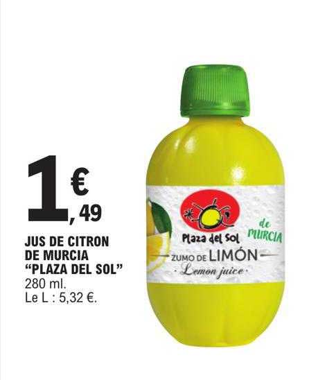 jus de citron de murcia "plaza del sol"