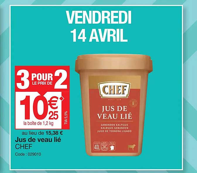 jus de veau lié chef