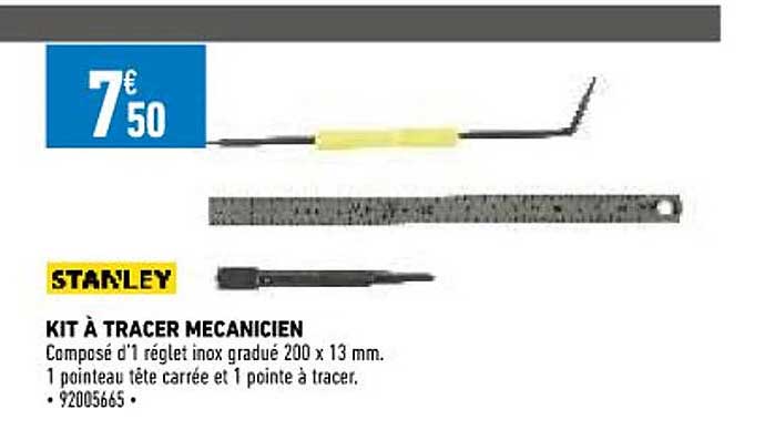 kit à tracer mecanicien stanley