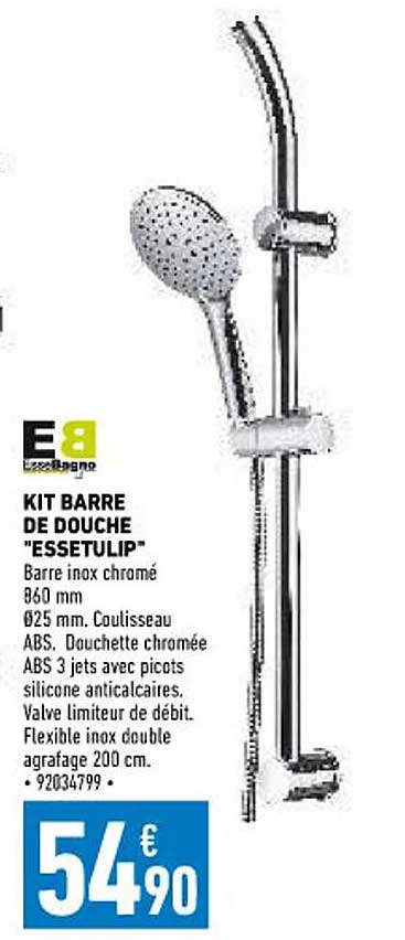 Kit Barre De Douche "essetulip" Essebagno
