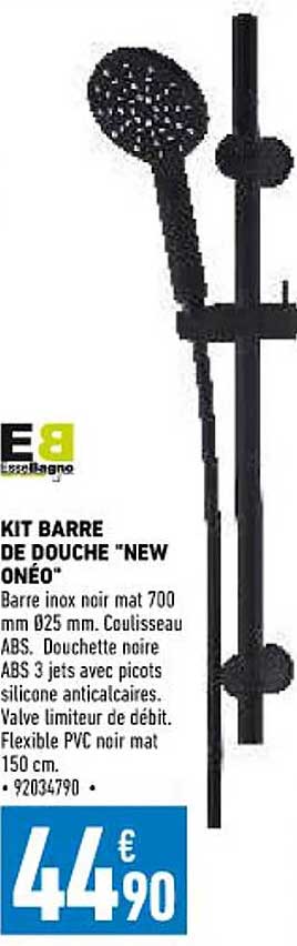 kit barre de douche "new onéo" essebagno