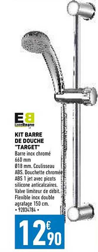kit barre de douche "target"