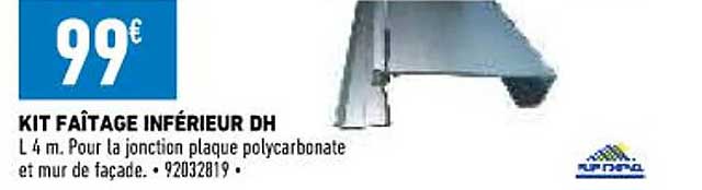 kit faîtage inférieur dh sedpa