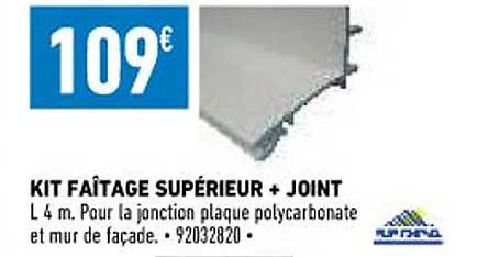 kit faîtage supérieur + joint sedpa