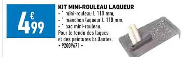 kit mini-rouleau laqueur