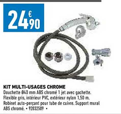 kit multi-usages chrome