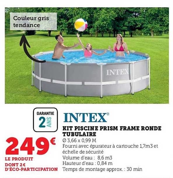 kit piscine prism frame ronde tubulaire
