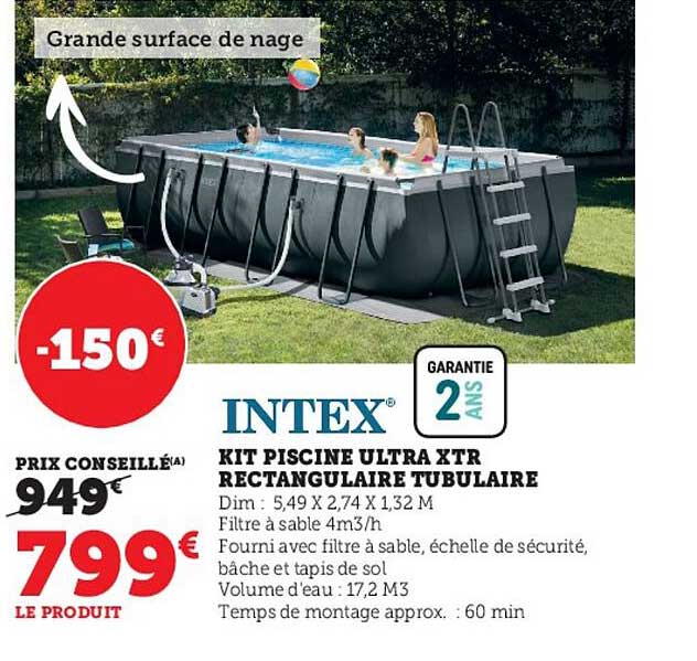 kit piscine ultra xtr rectangulaire tubulaire