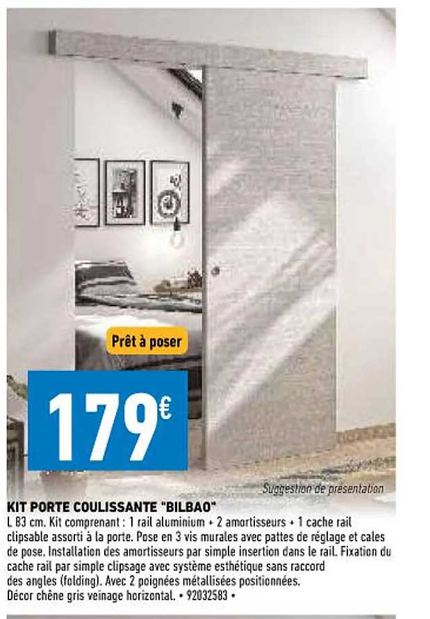 kit porte coulissante "bilbao"