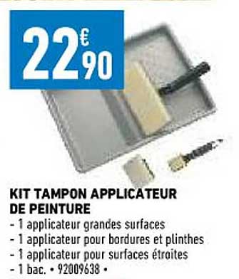 kit tampon applicateur de peinture