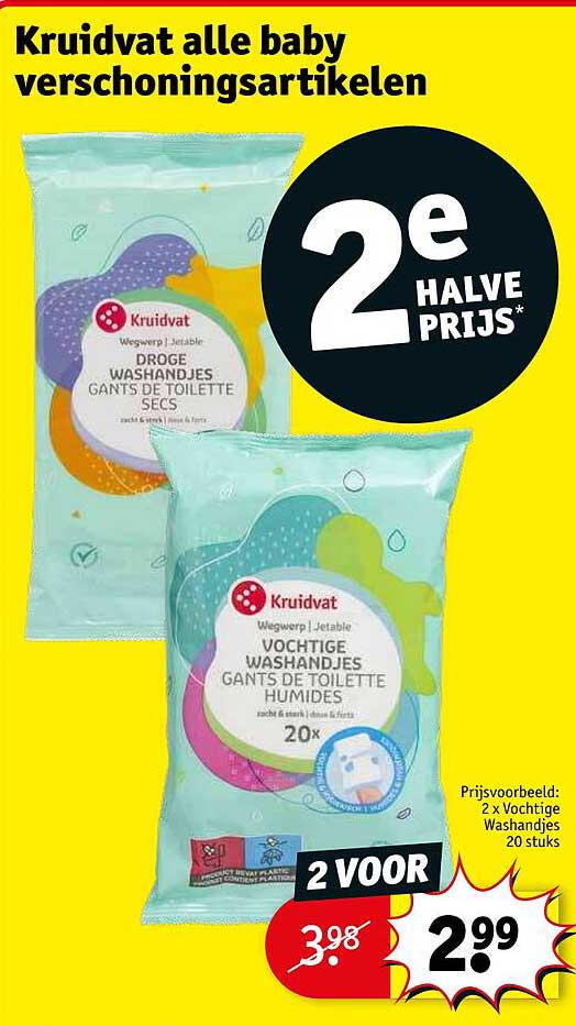 kruidvat alle baby verschoningsartikelen