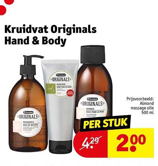 kruidvat originals hand & body